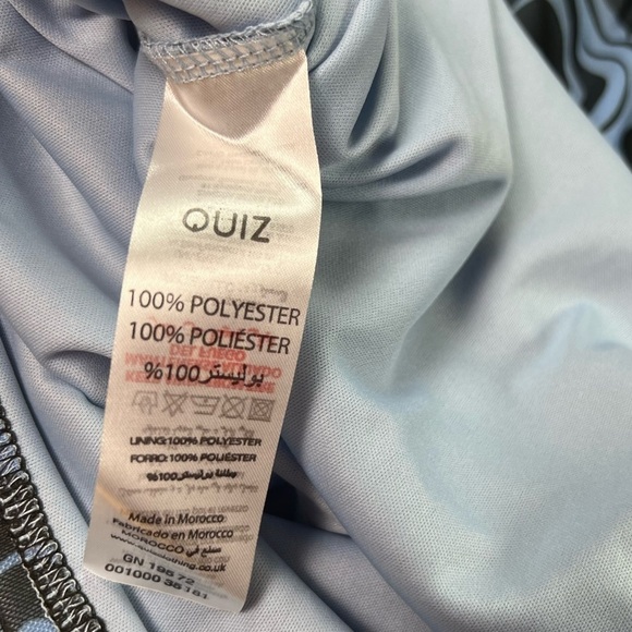 New! Swirl-Print Mesh Ruched Mini Bodycon Dress by Quiz - Picture 10 of 11